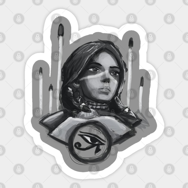 Pharahchrome Sticker by njonestees